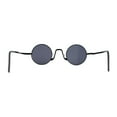 thumbnail image 3 of Retro Stoner Pimp Micro Round Circle Pop Color Lens Sunglasses All Black, 3 of 4