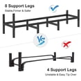 thumbnail image 2 of Estante para Leña de 4 Pies, Soporte para Leña de Metal Resistente para Exteriores, Ajustable, 2 of 7