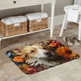 thumbnail image 7 of Gaeub Vintage Colorful Flower Puppy Print Door Mat with Heavy Duty Backing,Welcome Mats for Entryway, Flannel Anti-Slip Doormat, Garge Porch Entryway Mat,16x24in Outdoor Indoor Welcome Mat, 7 of 7