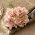 thumbnail image 5 of kladzum Fake Flowers Rose Bouquet- Artificial Flower Home Decoration-wedding Bouquet-rose Wall Artificial Plants, 5 of 9