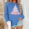 thumbnail image 2 of Christmas Sweatshirts for Women Cute Santa Claus Print Blouses Top Lounge Warm Thermal Pullover Sweater Blouse Casual Tops Comfy Fall Fashion Outfits Winter Clothes 2025 Christmas Gifts, 2 of 6
