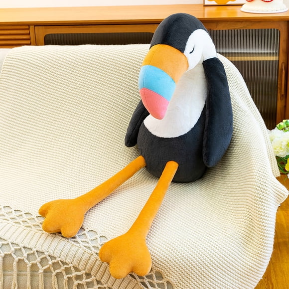 NAOJIE Puffin Stuffed Animal Plush Pillow Big Bird Plushies Doll Black Cute Toy Puffin Plush Xmas Gifts 35 inch Hugging Pillow Gifts for Everyone