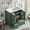 Dark Green, variant on 30" Bathroom Vanity with Ceramic Sink, Modern Bathroom Storage Cabinet with 2 Doors and 1 Drawer, Freestanding Bathroom Vanities Solid Wood Frame, Green