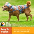 thumbnail image 5 of The Dodo Striped Clear Raincoat for Dog- x-Small, 5 of 8