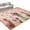 Brown, variant on Pink Tulips Entryway Rug 2x3ft Washable Non Slip Bathroom Rug Low Pile Indoor Floor Front Door Mat Rustic Floral Flowers Petals Brown Rectangle Area Rugs Carpet for Kitchen Office Dining Room Home