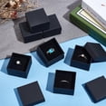 thumbnail image 3 of 80 Pack Black Jewelry Gift Boxes Square Cardboard Ring Box 2x2x1.26 Inch Paper Jewelry Boxes for Wedding Favor Gift Rings Necklaces Earrings, 3 of 6
