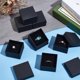 thumbnail image 3 of Paquete de 80 cajas de regalo negras para joyería, cuadradas, de cartón, para anillos, collares y pendientes, de 5 x 5 x 3 cm., 3 of 6