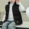 thumbnail image 4 of OGLCCG Kids Boys Puffer Vests Full Zip Stand Collar Sleeveless Puffy Jackets Lightweight Winter Warm Down Coats with Pockets 4-13 Years, 4 of 5