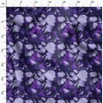 thumbnail image 3 of Soimoi Florals Printed,Cuddle Minky Fabric, Sewing Fabric by The Yard 56 Inch Wide,Decorative Plush Soft Fabric, Baby Garments, Toys and Blankets, Purple, 3 of 6
