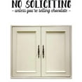thumbnail image 1 of Do It Yourself Wall Decal Sticker No Soliciting Unless You're Selling Chocolate Quote 14x28", 1 of 1