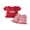 Red Pencil, variant on Baby Toddler Girl 4th of July Outfits 6 12 18 24 Months 2T 3T 4T Short Sleeve Letter Embroidery Ruffle Tops and Shorts Set Summer Clothes