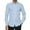 001_Light Blue, variant on JGNGSHN Men's Long Sleeve Dress Shirts Wrinkle Free Stretch Formal Business Shirts Plus Size Tops