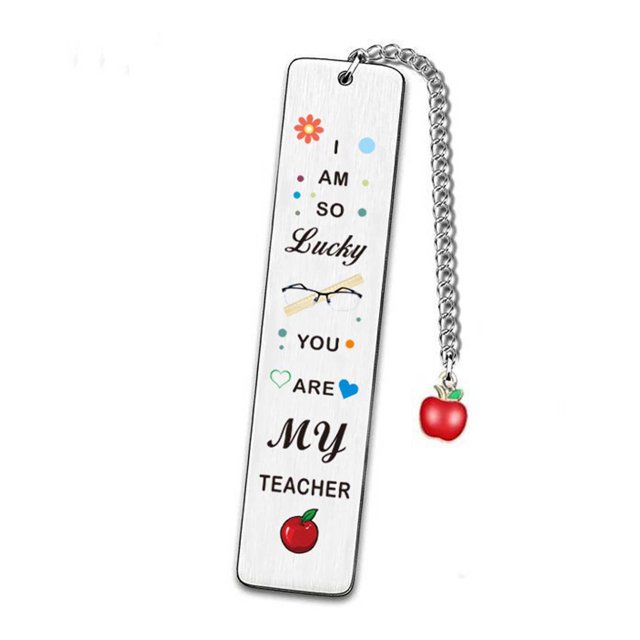 Oferta por tiempo limitado!Regalos de agradecimiento para profesores de Navidad, marcapáginas para profesores con colgantes, regreso a la escuela, fin de año, jubilación, nacimiento