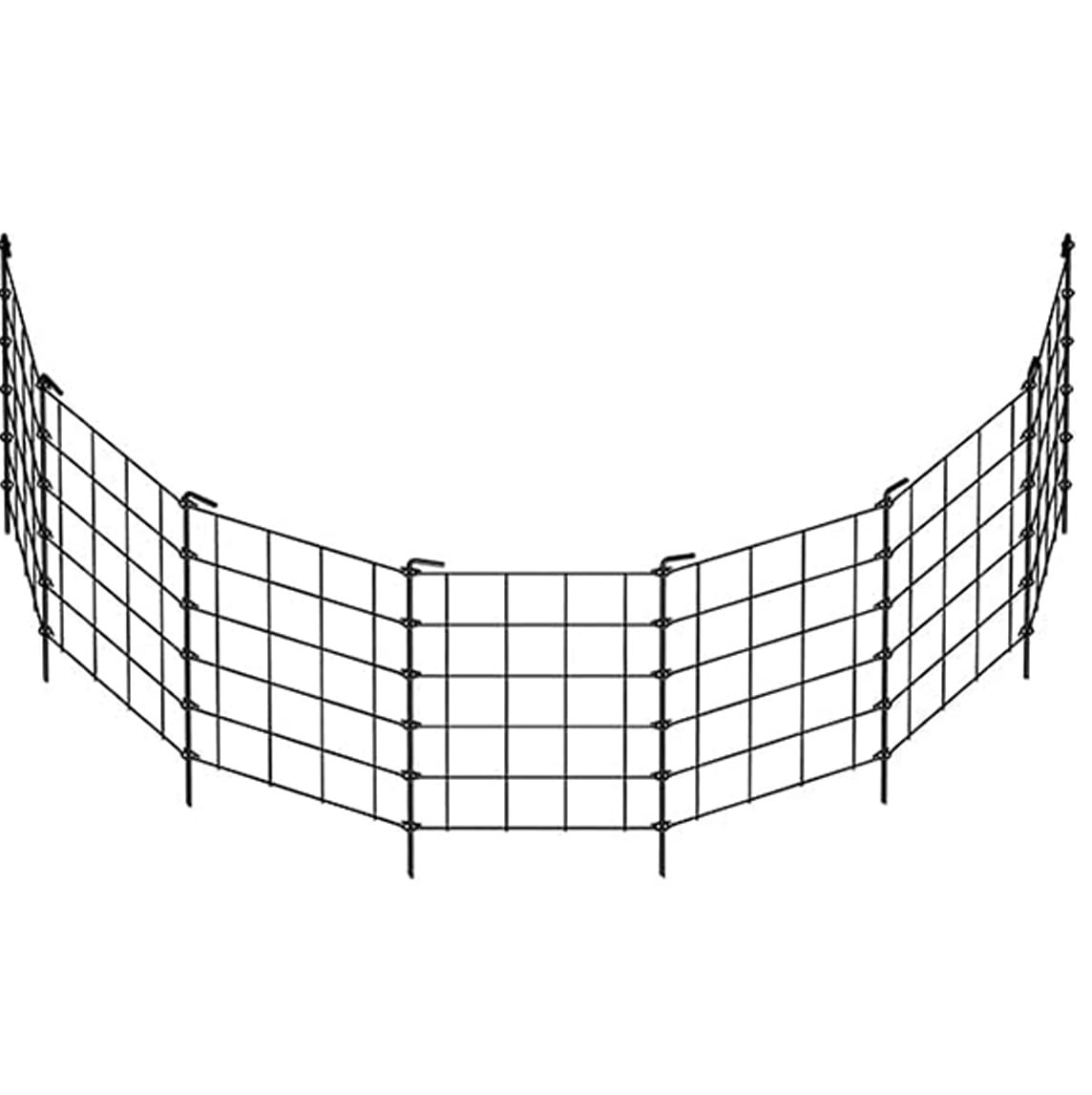 Gardens & Homes Decorative garden fences and borders 19 pieces of no-dig metal fence for dogs Garden edge fence Suitable for animal fences Suitable for flower bed courtyards