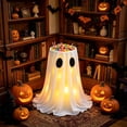 thumbnail image 5 of BiFandian Remote Control Light Up Ghost Candy Bucket, Halloween Ghost Lampshade Candy Bowl with Adjustable LED Lights, Outdoor Porch Candy Holder for Front Yard Halloween Party Decoration, 5 of 6