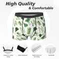 thumbnail image 2 of Men's Boxer Briefs, vegetable Asparagu Soft Comfy Mens Underwear Boxer Briefs Breathable With Widen Waist, 2 of 7