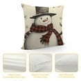 thumbnail image 4 of GOSMITH  Christmas Pillow Covers Snowman Snow Decorative Throw Pillow Covers Decoration Holiday Home Party Cushion Case for Couch Sofa, 4 of 5