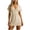 Beige-nightgown, variant on Women's Lace Trim Nightgown Ribbed Knit Short Sleeve Sleepshirt V Neck Pajamas Summer Comfy Tunic Nightdress Black L