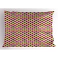 thumbnail image 1 of Ikat Pillow Sham, Pastel Colored Art Ogee Shapes Ethnic Tribal Tile with Curvy Motifs and Retro Effect, Decorative Standard Queen Size Printed Pillowcase, 30 X 20 Inches, Multicolor, by Ambesonne, 1 of 2