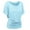 Light Blue, variant on Aboser Short Sleeve Dolman Tops for Women Summer Tunic Top Dressy Casual Crewneck T Shirts Trendy Ruched Basic Shirt Loose Fit Plain Tshirts