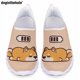 thumbnail image 1 of Doginthehole - Zapatos de enfermera con dibujos animados para mujer, diseño de cachorro Corgi, planos, informales, blancos, transpirables, ligeros, sin cordones, de malla, 1 of 5
