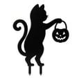 thumbnail image 2 of Halloween Garden Garden Stake,Metal Cat Pumpkin Stake,Outdoor Yard Silhouette Ornament for Backyard Lawn Arrangement and Holiday Horror Party Decor, 2 of 5