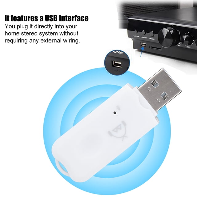 Adaptador de audio del receptor USB para Teléfono MÓVIL A2DP DE MUSICA DEL COCHE