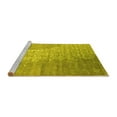 thumbnail image 2 of Ahgly Company Machine Washable Indoor Rectangle Abstract Yellow Contemporary Area Rugs, 7' x 10', 2 of 4