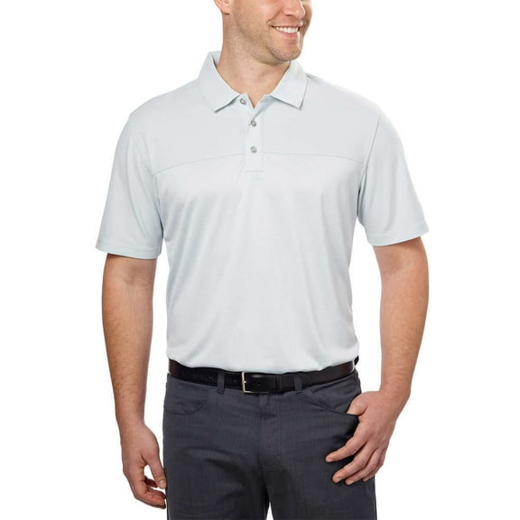 Bollé Men’s Colorblock Performance Polo Shirt Light Grey, Size XL - NEW