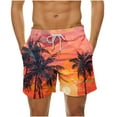 thumbnail image 2 of guisaled Swimming Shorts For Men Board Shorts for Men Summer Hawaiian Graphic Vacation Holiday Swim Trunks Quick Dry Lightweight 5 Inch Inseam Casual Shorts, 2 of 6