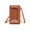 Brown, variant on Women's Touchscreen Phone Crossbody Bag, Small Cell Phone Wallet Purse, Multi-Pocket Mini Shoulder Bag for Travel Shopping Daily Use(Yellow/One Size)