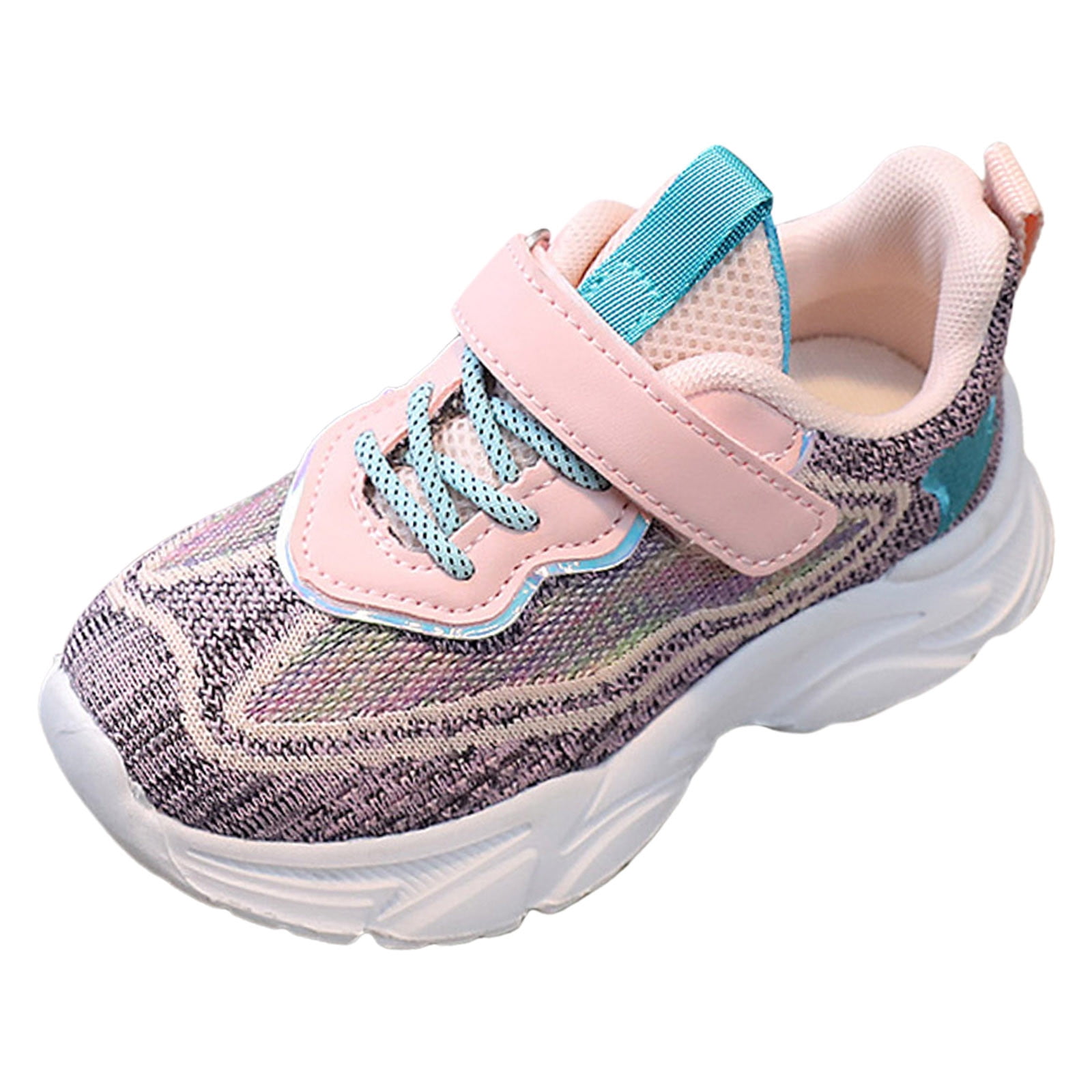 Big Kid Girls Shoes Big Girls High Tops Girls Sports Shoes Fashionable New Pattern Simple and Cute Mesh Breathable Comfortable Hook Loop Female