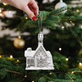 thumbnail image 6 of HmNPlay Christmas Village Houses Ornaments Set of 4 Plastic Hanging Decor for Xmas Tree Home Holiday Winter Decorations Family Gift, 6 of 9