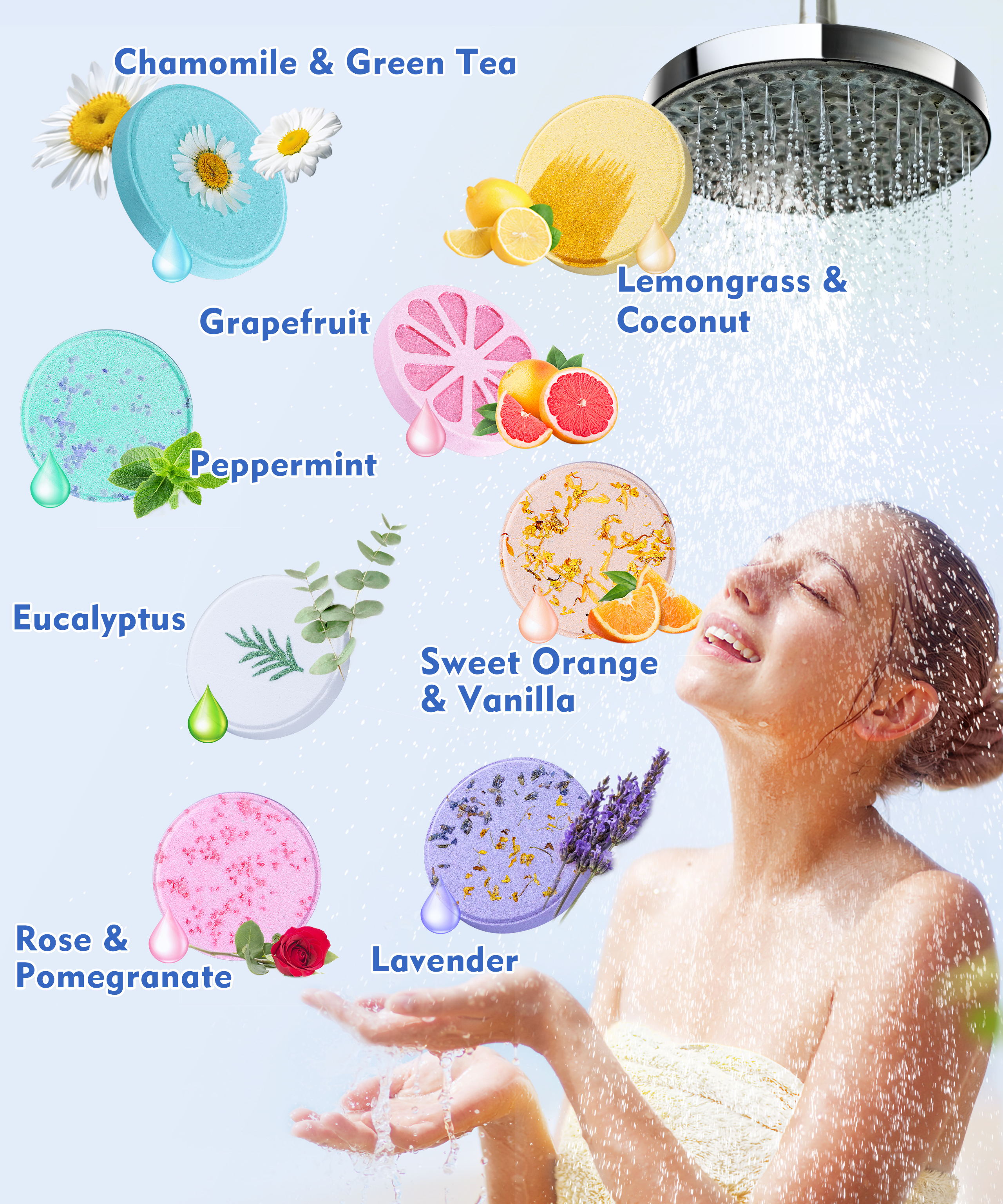 Aofmee Shower Steamers 8 Pack Aromatherapy Bath Bombs photo 5