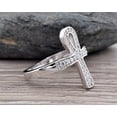 thumbnail image 5 of Eclet Jewels White Gold Over 14K Silver Diamond Ring - 0.7 Ct Round Brilliant Cut Diamond Ring - Ankh Statement Ring for Men's - Christian Cross Silver Diamond Ring for Women's - Valentine's Day Gift, 5 of 8