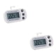 thumbnail image 4 of Ounissouiy Digital Portable LCD Screen Display Waterproof Temperature Refrigerator Gauge Control Meter IPX4 Button Blanco 2Conjunto, 4 of 6