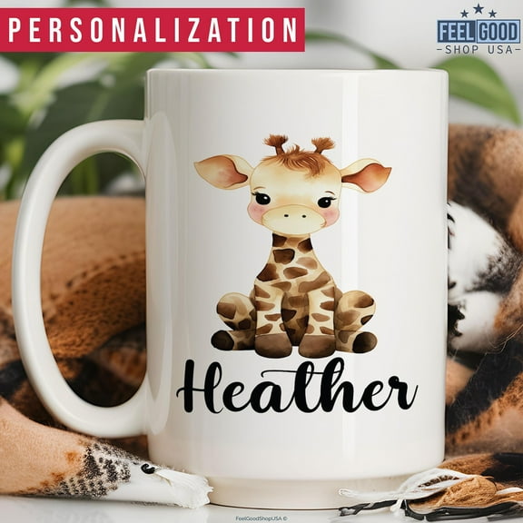 Giraffe Mug Personalized Giraffe Gift, Custom Giraffe Cup With Name, Giraffe Name Mug, Giraffe Coffee Mug, Giraffe Coffee Cup, Giraffe Lover, Ceramic Mug 11Oz