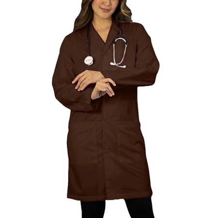 Panda Uniform by HeedFit Women’s Medical Lab Coat 36 – 2XL Chocolate