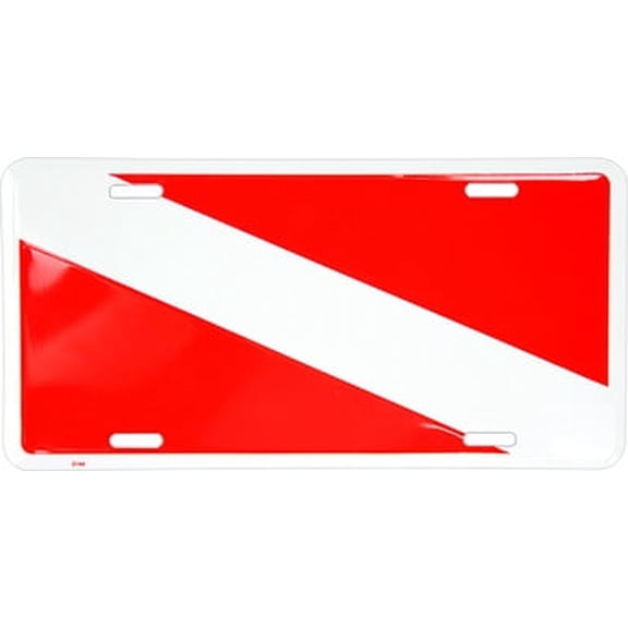 Hangtime Divers Flag 6x12 inch novelty metal license plate