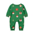 thumbnail image 4 of Family Matching Christmas Pajamas, Christmas Crew Letter Print Long Sleeve Tops with Pants, Holiday Sleepwear for Family, 4 of 4