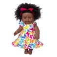 thumbnail image 3 of Vinilo Toy HUOGUO para bebés africanos negros de 31 cm con pelo rizado, 3 of 5