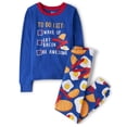 thumbnail image 1 of Conjunto de pijama The Children's Place, camiseta de manga larga y pantalones, 1 of 3
