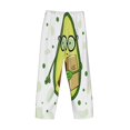 thumbnail image 5 of Bingfone Avocado With Glasses Mens All Over Print Sleep Pajama Pants-Medium, 5 of 9