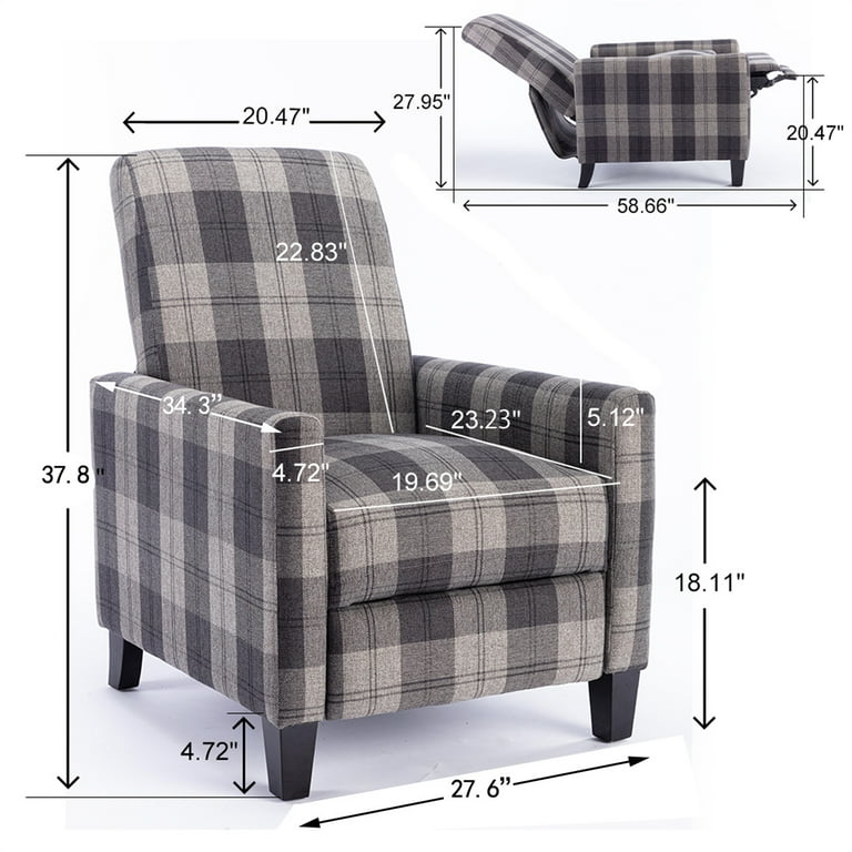 Free Combination Backrest Recliner Chair with Removable Cushion