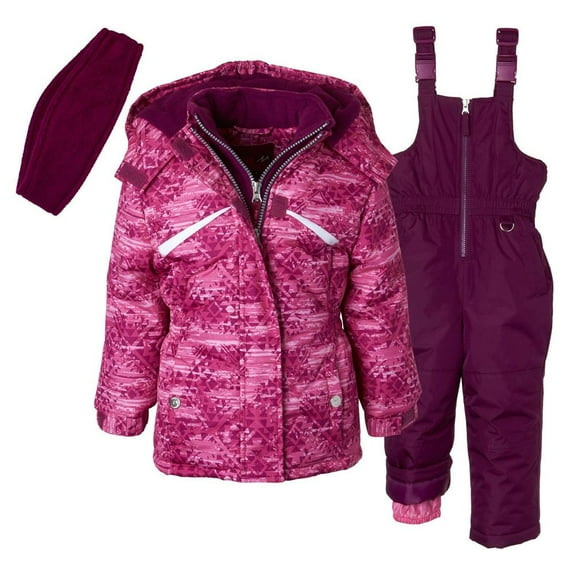 Pink Platinum Girls 4-6X Active 2-Piece Snowsuit (Pink 4)