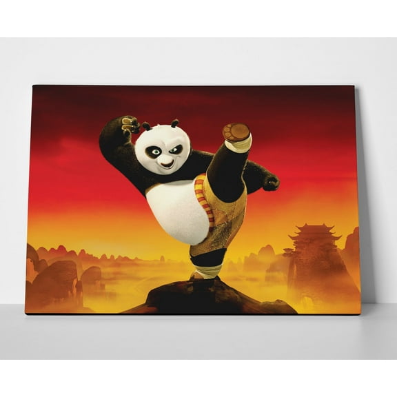 Kung Fu Panda Poster or Wrapped Canvas