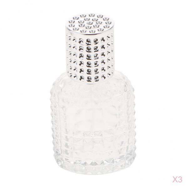 Envase Cosmético Vacío de Cristal de Las Botellas de Perfume Del Espray 3x para El Viaje 30mll Sunnimix Mini botella de perfume portátil