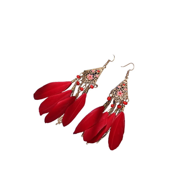 Pendientes de borla de flores colgantes Minnieouse Multicolor 1 par