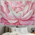thumbnail image 2 of GOSMITH  Floral Tapestry, Lotus Flower Meditation Yoga Plant Petal Print, Wide Wall Hanging for Bedroom Living Room Dorm Painting, 2 of 6