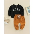 wybzd Toddler Baby Boy Fall Winter 2Pcs Outfits Long Sleeve Letter
